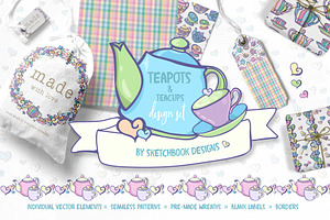 Teapots & Teacups Design Set
