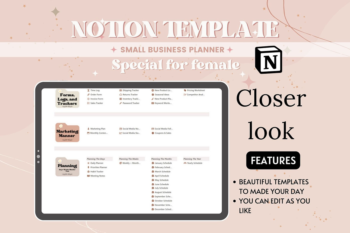 Notion Small Business Planner Template