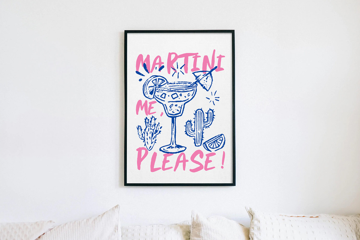 Martini Me, Please! – Funny Cocktail, an Illustration by Libby Wishes (Photo 3 of 3)