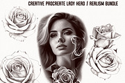 B&g - Realism Ladies creative kit, a Brush Add-On by Studio.Valhalla (Thumbnail 6 of 7)