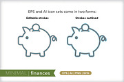 Minimal finances icons, an Outline Icon by Picture Window (Thumbnail 3 of 5)
