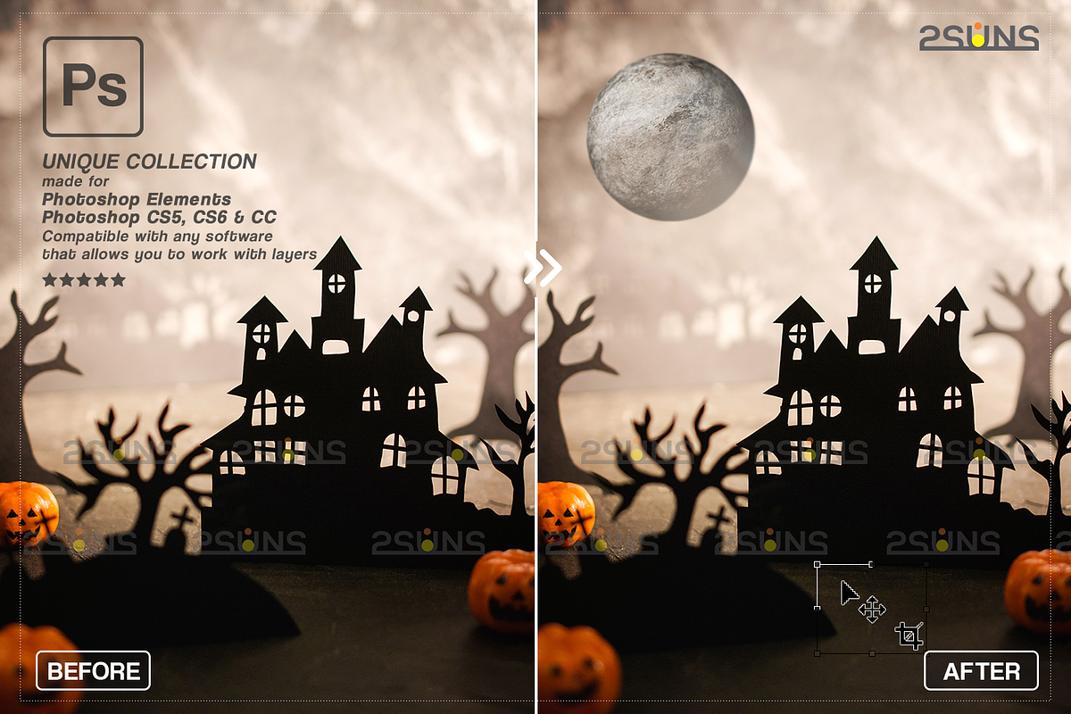 Fire Halloween Photoshop overlay, an Object Graphic by 2SUNS (Photo 9 of 9)