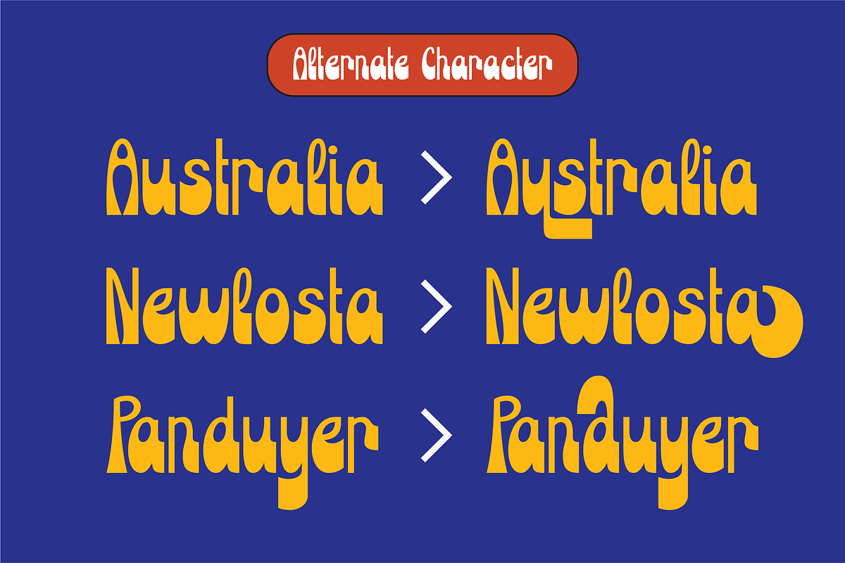 Boldscope - Retro Psychedelic, a Sans Serif Font by ahweproject (Photo 5 of 10)