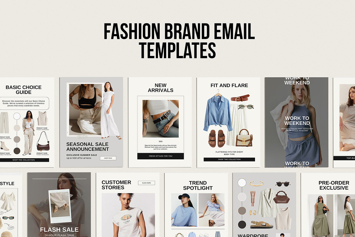 Fashion Brand Email Newsletter Canva, an Email Template by Amaré Creative (Photo 3 of 7)