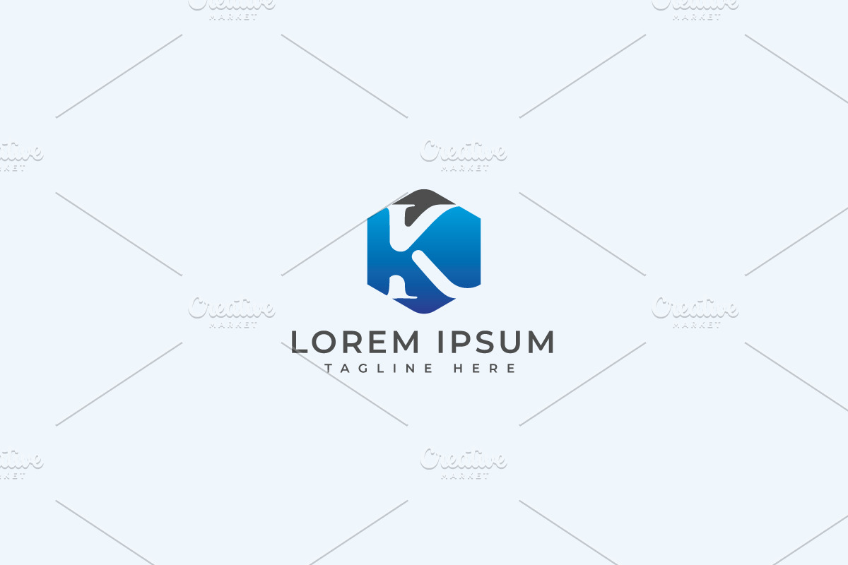 k letter logo, a Branding & Logo Template by vectplus (Photo 1 of 2)
