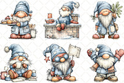 Whimsical Christmas Gnome Clipart, an Illustration by Black Bird Studio (Thumbnail 3 of 6)