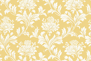 Seamless pattern, seamless ornate damask pattern. White baroque, a Pattern Graphic by Studio ANNA
