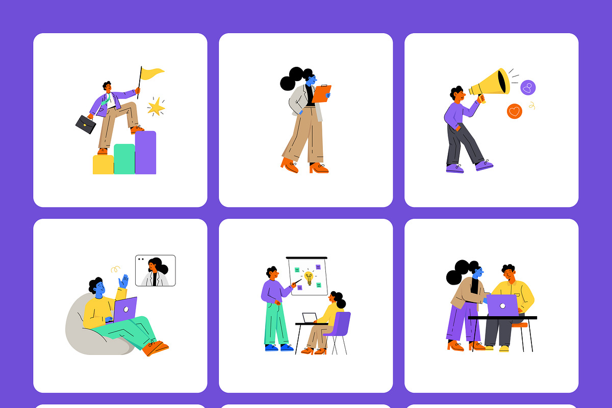 75 Flat Business Illustrations, a Finance Illustration by Creative Stall (Photo 9 of 12)