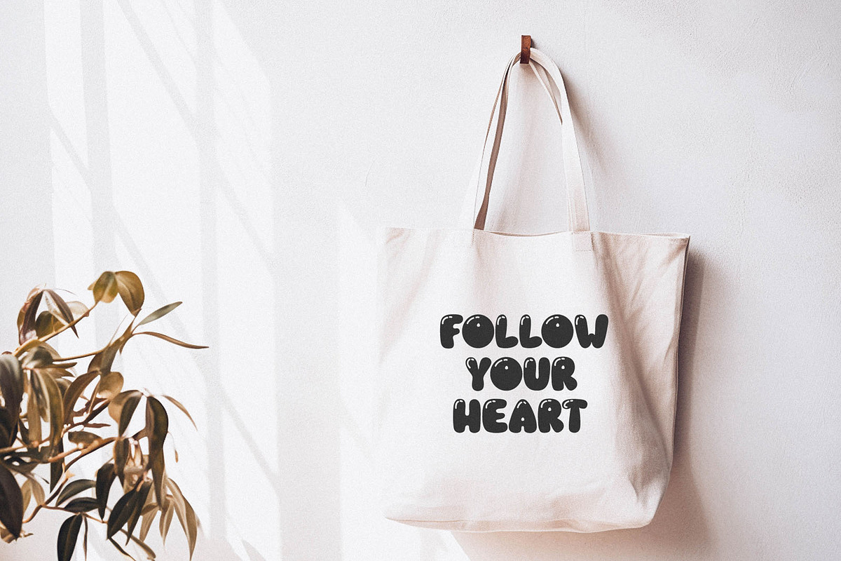 Sugar Mango Lovely Bubble Font, a Handwritten Font by BarcelonaShop (Photo 9 of 9)