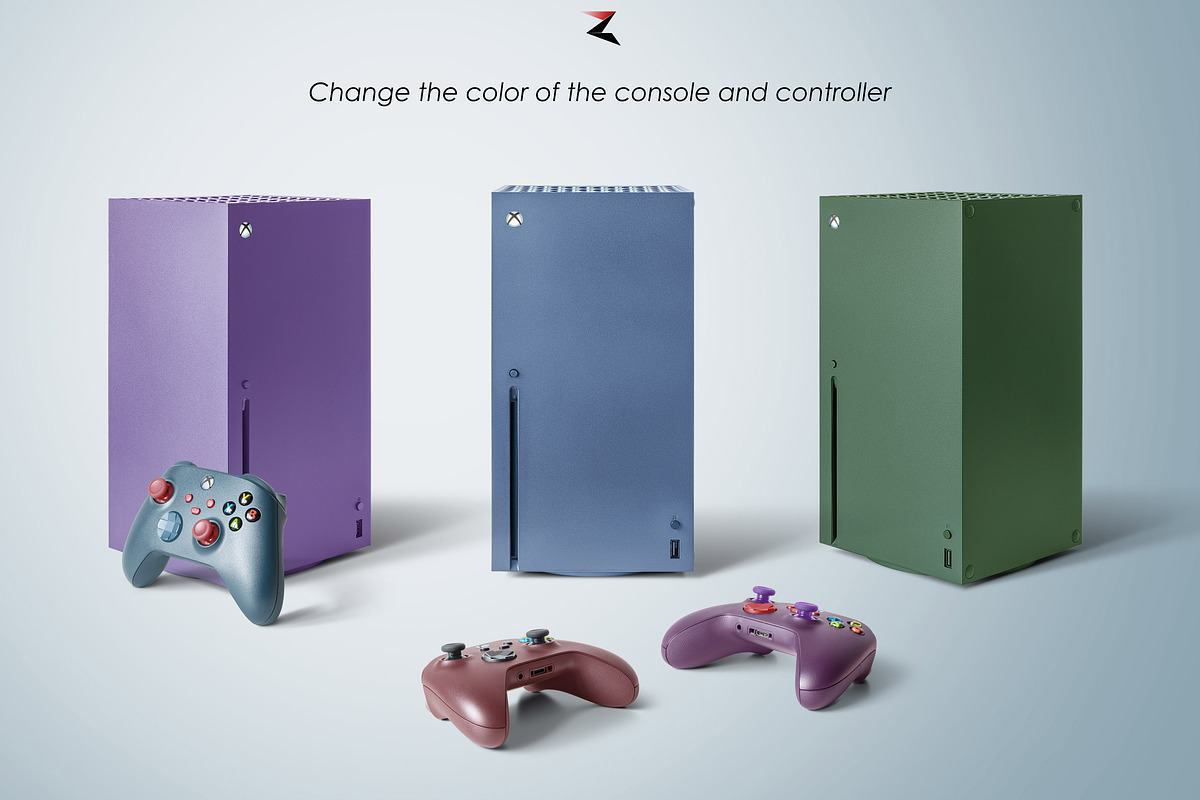 Xbox Console & Controller Mockup 8K, a Product Mockup by Zabiegala MP (Photo 4 of 7)