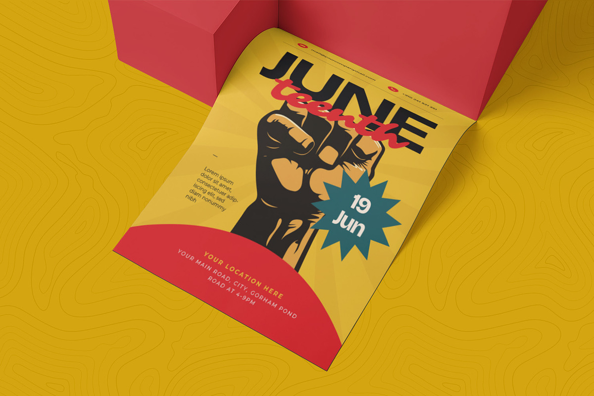 Juneteenth Flyer, a Flyer Template by Esensifiksi.studio (Photo 2 of 2)