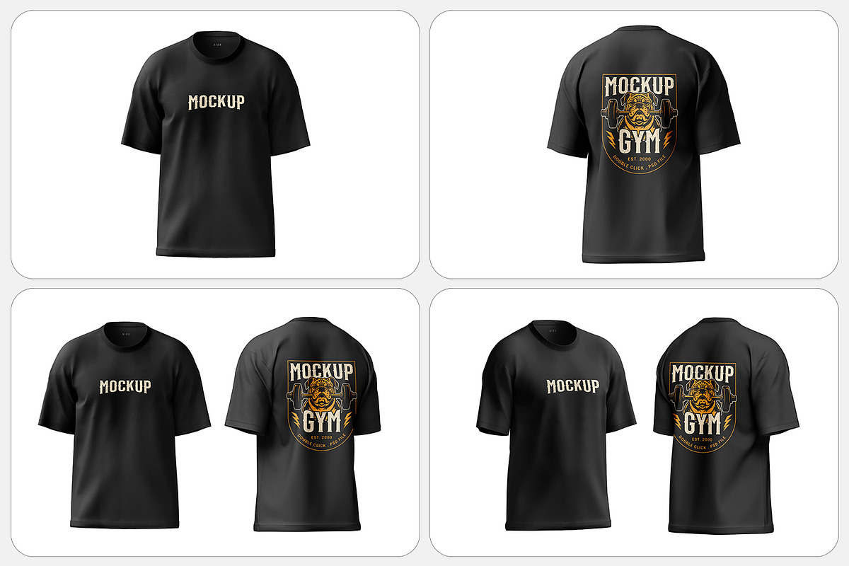 Oversized T-Shirt Mockup, a Shirt Mockup by Ram Studio LLC (Photo 3 of 12)