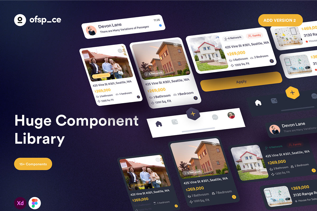 Minimo | Real Estate App UI Kit, an App Template by Ofspace Digital Agency (Photo 5 of 7)