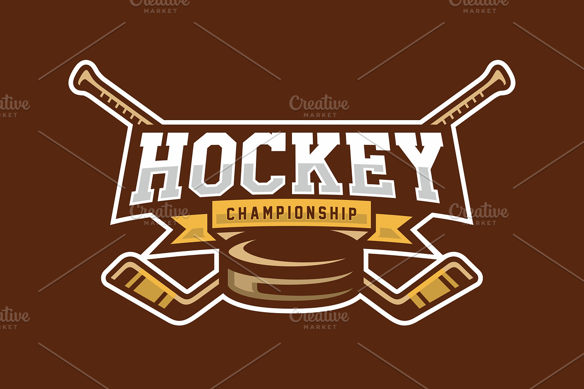 Hockey tournament logo, a Branding & Logo Template by swarnstudio