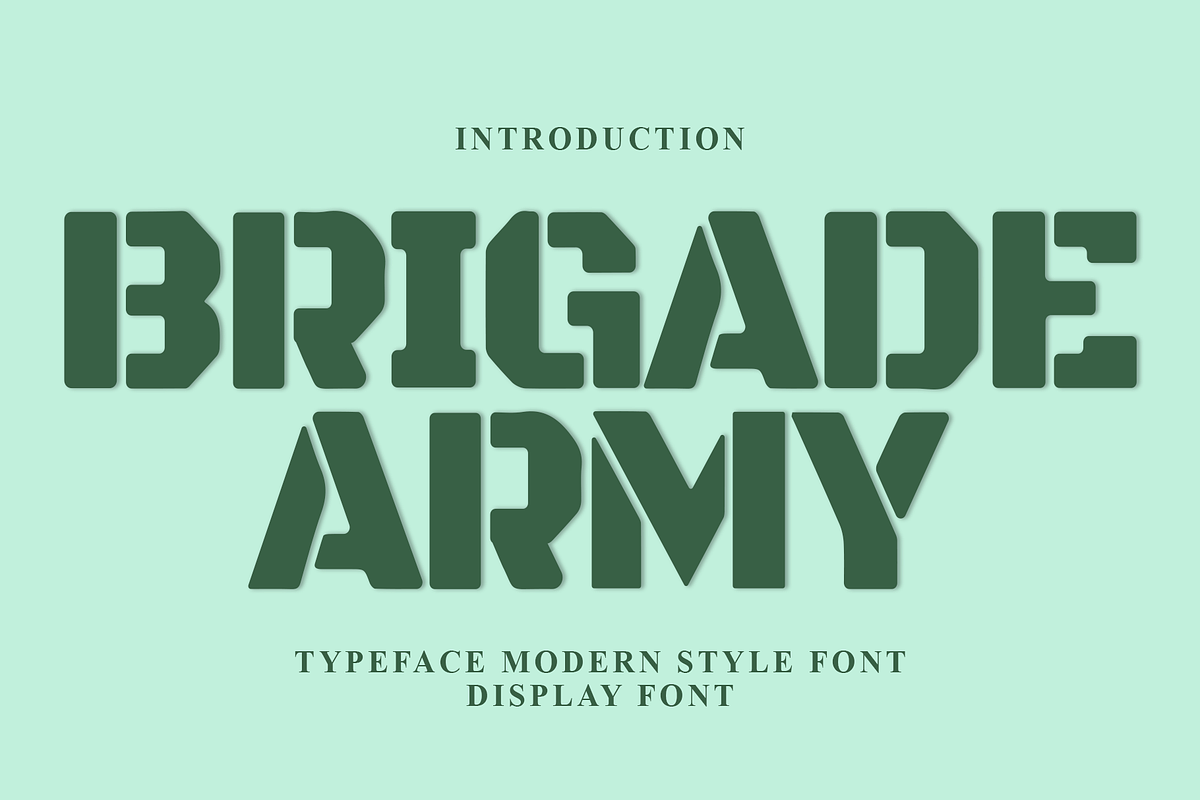 Brigade Army, a Script Font by InermediaSTUDIO (Photo 1 of 7)