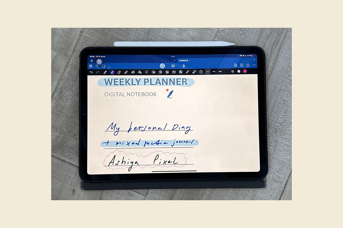Digital Weekly Planner/Notebook ADHD, a Stationery Template by Ashiya Pixel (Photo 12 of 18)