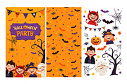Halloween Party Cards Illustrations, a Seasonal Illustration by Evgeniia (Thumbnail 4 of 4)
