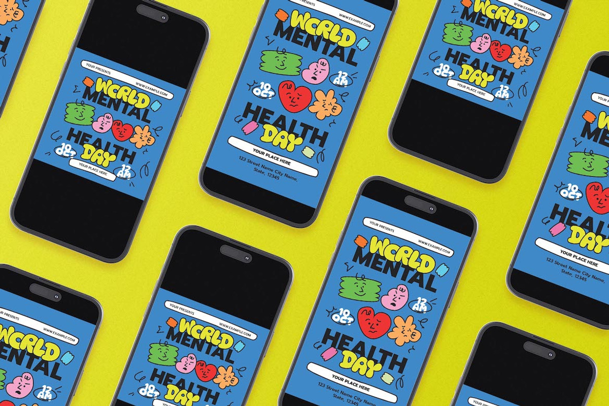 World Mental Health Day Flyer Set, a Flyer Template by Aiyari Graphic (Photo 2 of 3)