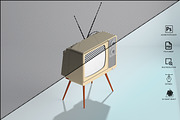 Retro Tv Mockup Pack, a Household Mockup by GraphicVil (Thumbnail 21 of 23)