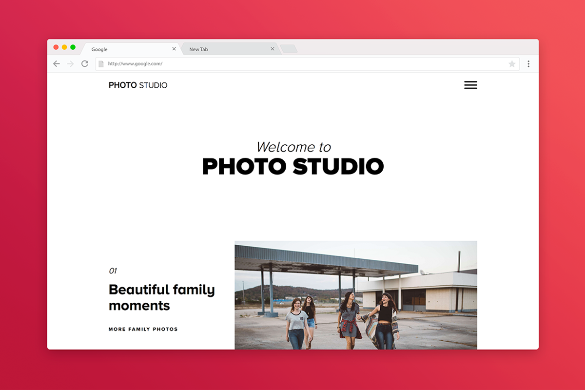 Photo Studio - Portfolio, a HTML Template by Storytics (Photo 1 of 5)