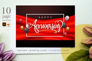 10 Pages Anniversary Invitation Card, an Invitation Template by OtpirusGraphic