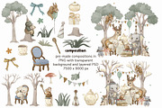 Watercolor forest Boho animal set, an Animal Illustration by TanyaSchuka (Thumbnail 4 of 10)
