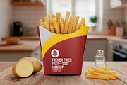 French Fries Packaging Mockup, a Product Mockup by OneVectorStock (Thumbnail 2 of 2)