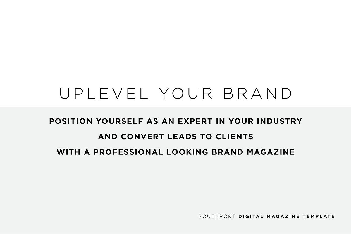 Southport Digital Magazine Template, a Magazine Template by Christie Evenson (Photo 2 of 9)