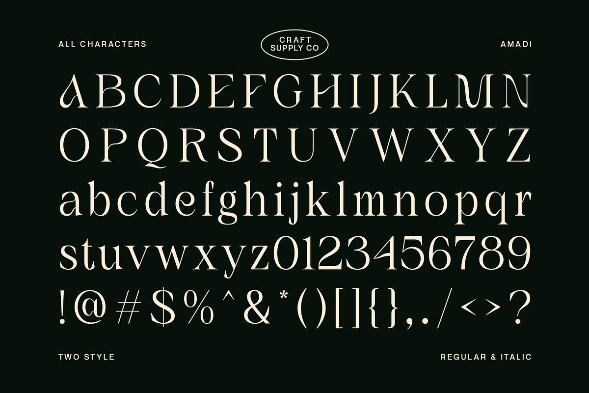 Amadi - Quirky Serif Font, a Serif Font by Craft Supply Co. (Photo 7 of 8)