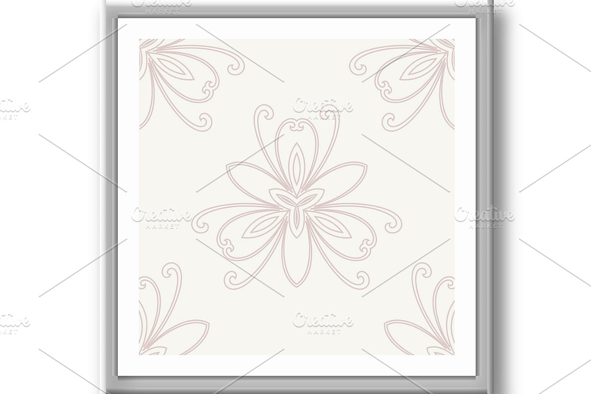 Floral Seamless Vector Pattern, a Decorative Illustration by FineArtStudio (Photo 2 of 3)