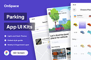 OneSpace - Parking Apps UI Kits, an UI Kit Template by Minialis (Thumbnail 1 of 6)