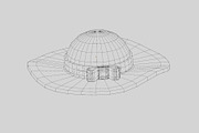 Woman hat Straw Hat, an Object 3D Model by fahad121 (Thumbnail 6 of 7)