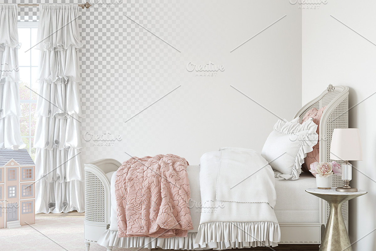 ROSIE'S NURSERY Wall&Frame Mockups, a Poster Template by MyHomeMockups (Photo 7 of 11)