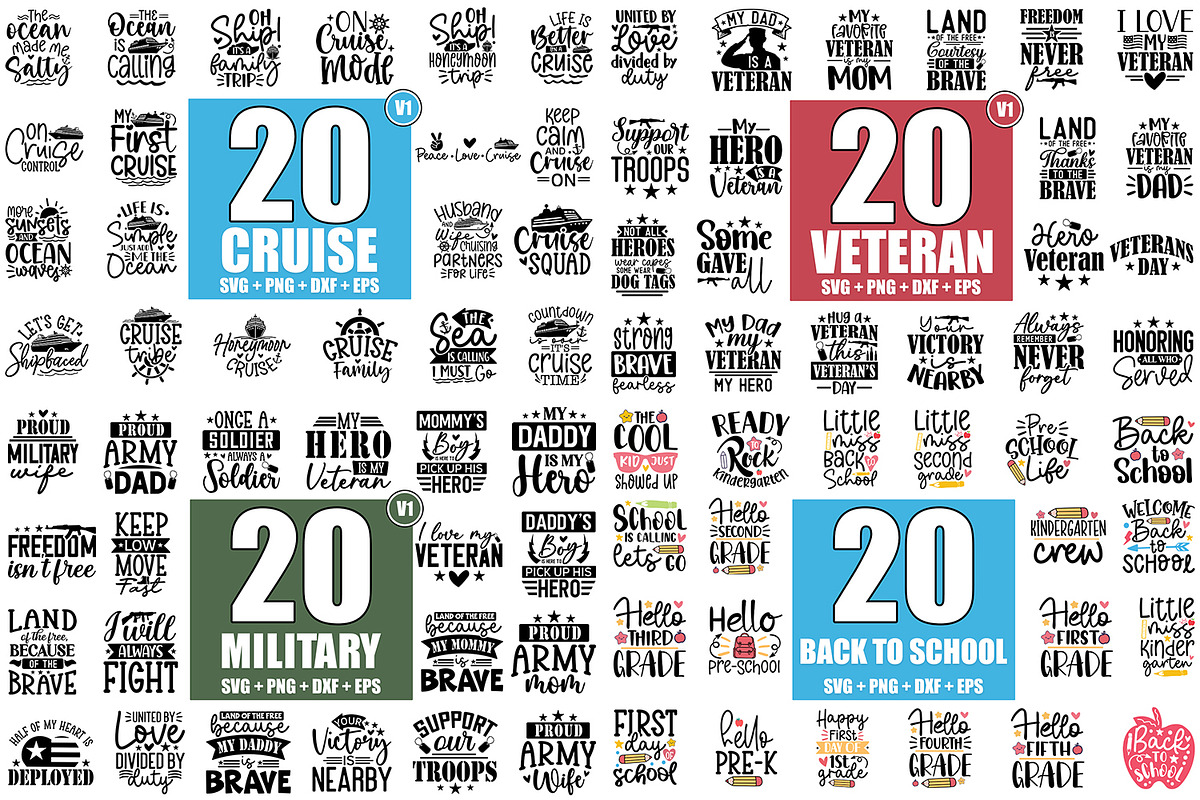 240 SVG MEGA Bundle, SVG Cut Files, an Illustration by ZoomkSVG (Photo 4 of 5)