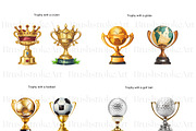 Trophy Illustrations Clipart, Trophy, a Decorative Illustration by BrushstrokeArtGB (Thumbnail 5 of 9)