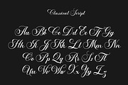 Classical Script Retro Font, a Script Font by Muntab_Art (Thumbnail 9 of 10)