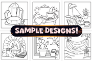 Bold Easy Self Love Coloring Pages, a Seasonal Illustration by Craftsbeefy (Thumbnail 2 of 4)