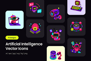 75 Artificial Intelligence Pack, a Duotone Icon by Creative Stall