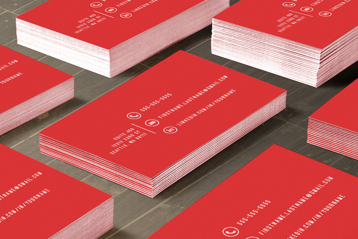 Modern Minimal Business Card 001, a Business Card Template by Nonaglyph Design (Photo 3 of 4)