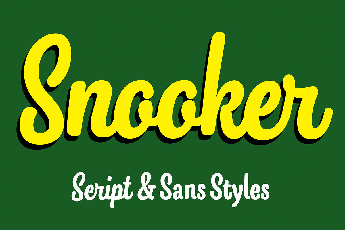 Snooker Script & Sans