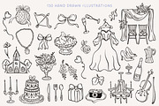 Whimsical Wedding Illustrations Set, an Object Illustration by Ola_Mazur (Thumbnail 7 of 11)