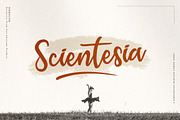 Scientesia Script!, a Script Font by sizimon (Thumbnail 7 of 7)