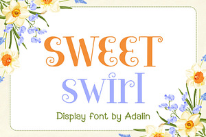 Sweet Swirl - Display Font
