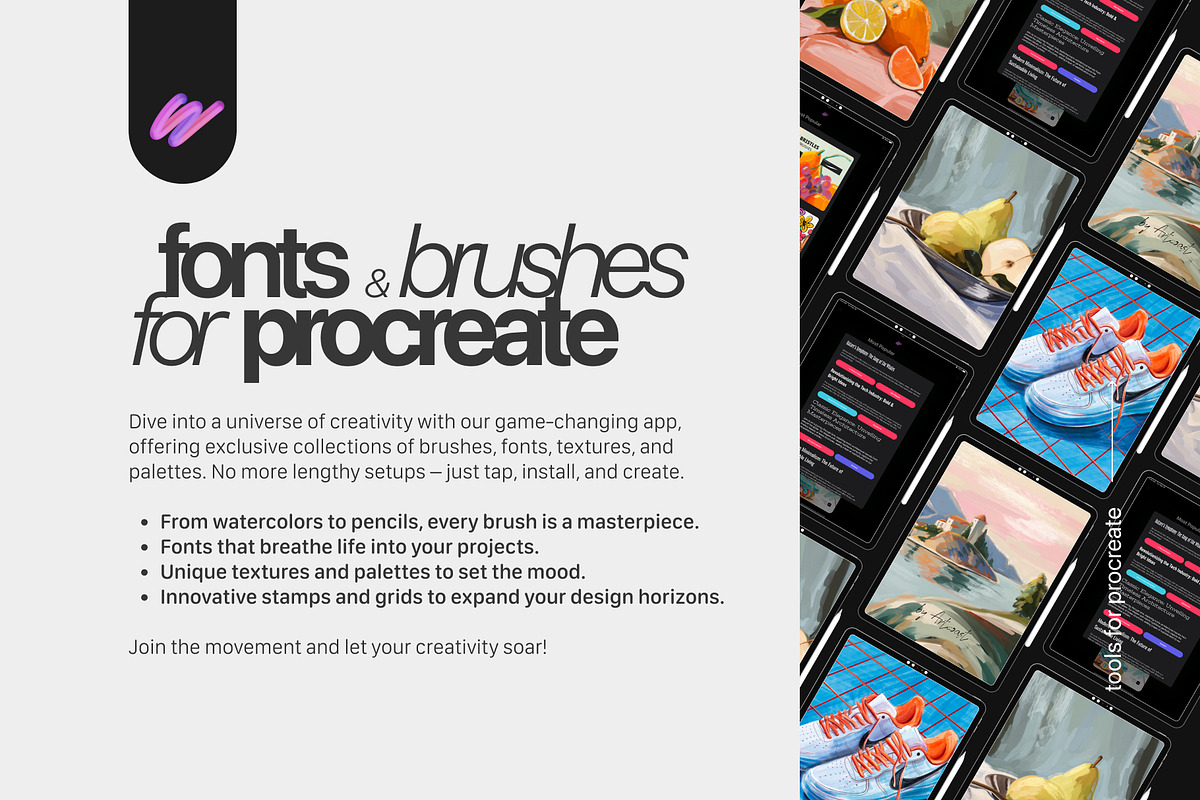 Oil Pastel Procreate Brushes, a Brush Add-On by Spasibenko Art (Photo 11 of 11)