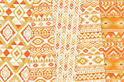 Orange & Gold Boho Seamless Patterns, a Pattern Graphic by Avenie Digital (Thumbnail 4 of 4)