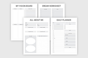 Life Self Help Planners InDesign