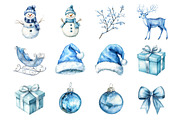 Whimsical Icy Blue Christmas, an Illustration by Design Market (Thumbnail 3 of 4)