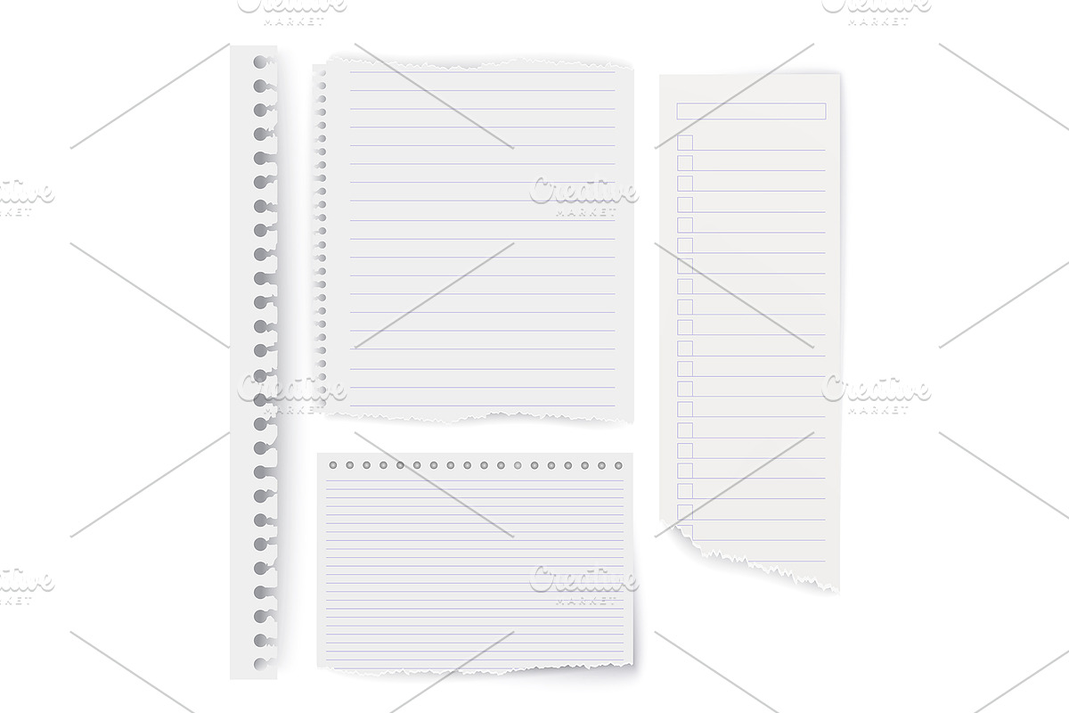 Torn lined paper round perforation, an Object Graphic by StudioVin
