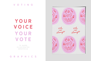 Your Voice, Your Vote Graphics, an Illustration by Mere Hunter (Thumbnail 1 of 7)