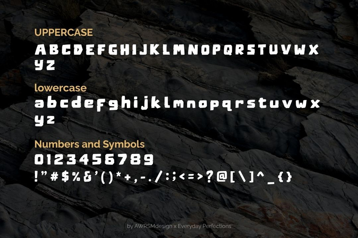Cropos | A Bold Decorative Font, a Handwritten Font by Everyday Perfection (Photo 2 of 5)
